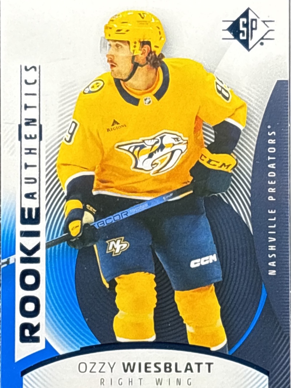 Upper Deck Izzy Wiesblatt Nashville Predators Rookie Trading Card